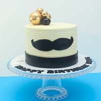 Stylish Moustache Birthday Cake 1Kg